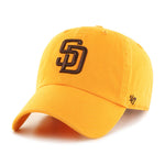 San Diego Padres 47 Brand Clean Up Dad Hat Gold