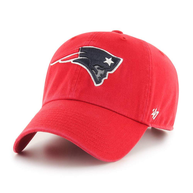 New England Patriots 47 Brand Clean Up Dad Hat Red