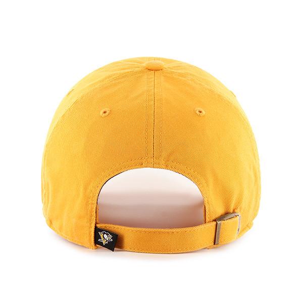 Pittsburgh Penguins 47 Brand Clean Up Dad Hat Yellow Gold