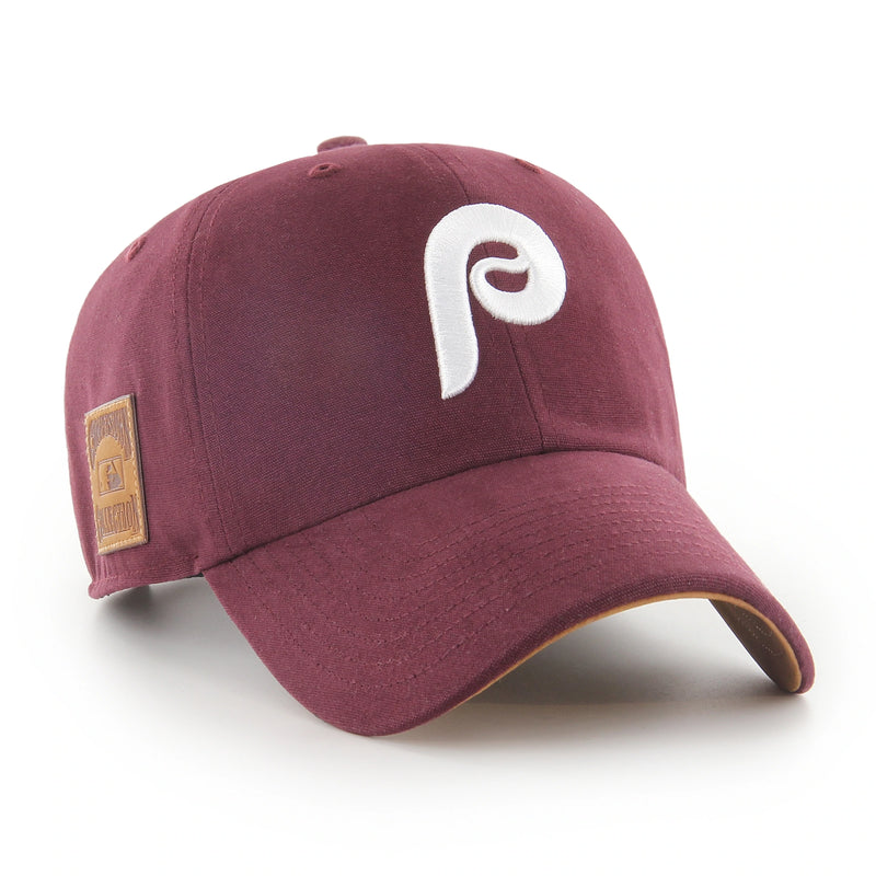 Philadelphia Phillies Cooperstown 47 Brand Artifact Clean Up Dad Hat Dark Maroon