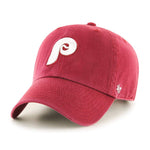Philadelphia Phillies Cooperstown 47 Brand Clean Up Dad Hat Cardinal Red