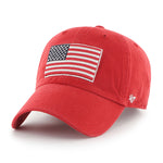 Philadelphia Phillies 47 Brand Clean Up Dad Hat Red/USA Flag