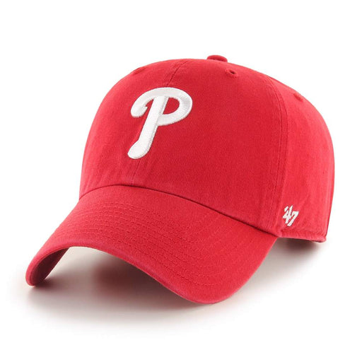 Philadelphia Phillies 47 Brand Clean Up Dad Hat Red