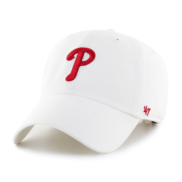 Philadelphia Phillies 47 Brand Clean Up Dad Hat White