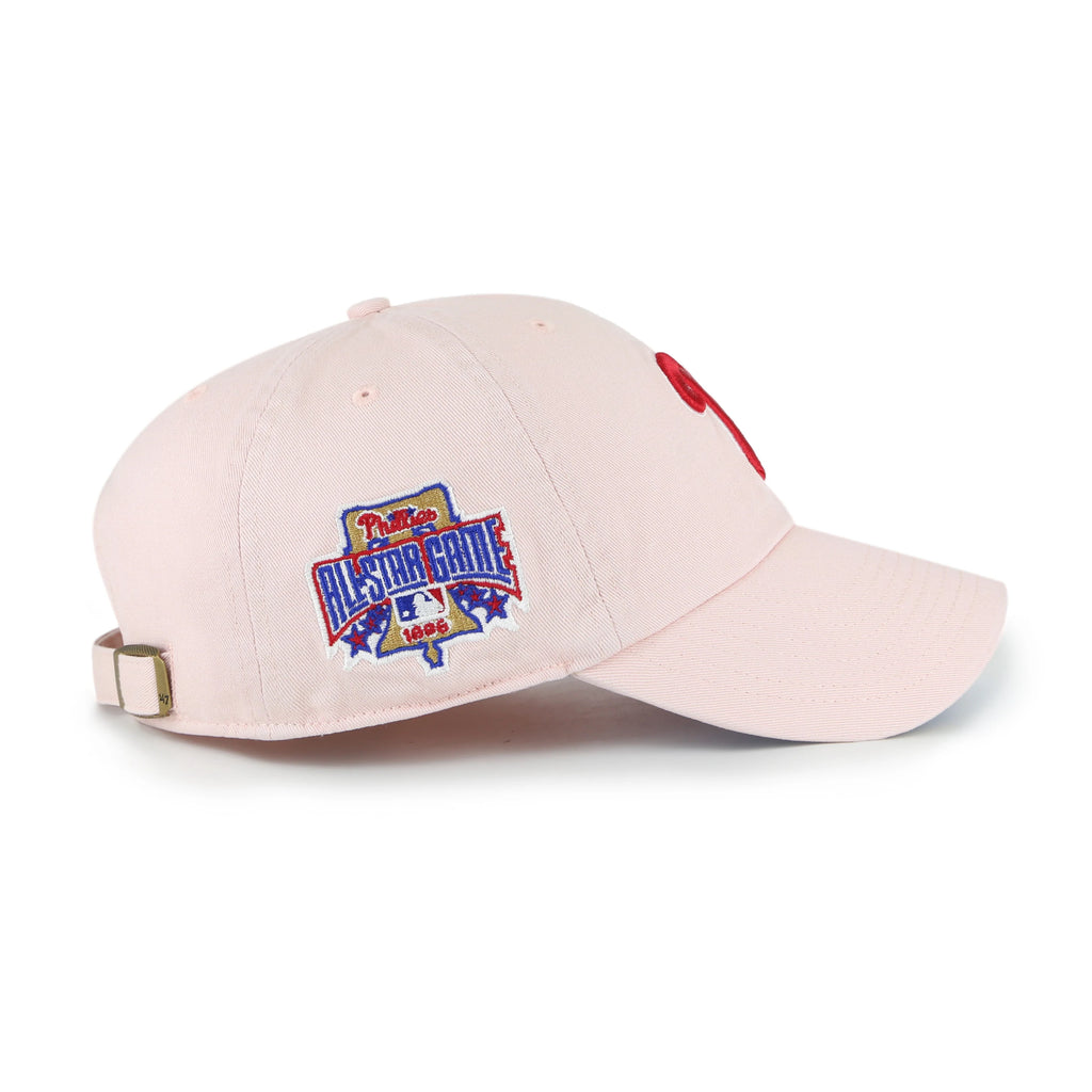 Philadelphia Phillies All Star Game 1996 47 Brand Double Under Clean Up Dad Hat Pink