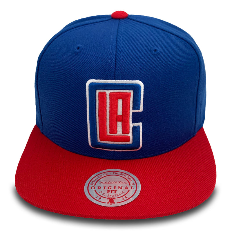 Los Angeles Clippers  Mitchell & Ness Snapback Hat Two-tone Royal/Red