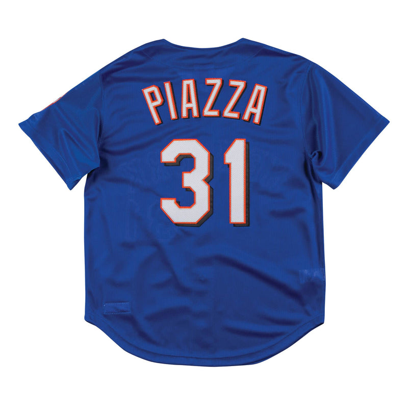 New York Mets Mike Piazza 1999 Mitchell & Ness Authentic Mesh BP Jersey Royal