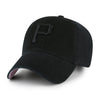 Pittsburgh Pirates 47 Brand Ballpark Clean Up Dad Hat Black/Pink Bottom