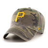 Pittsburgh Pirates 47 Brand Clean Up Dad Hat Washed Camo