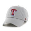Texas Rangers 47 Brand Clean Up Dad Hat Light Gray