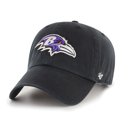 Baltimore Ravens 47 Brand Clean Up Dad Hat Black