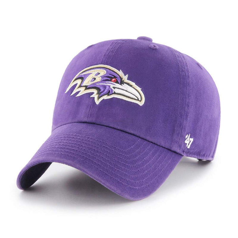 Baltimore Ravens 47 Brand Clean Up Dad Hat Purple