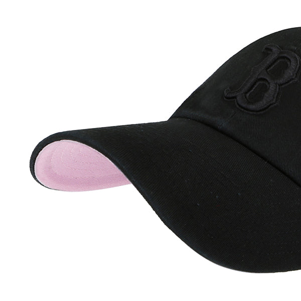 Boston Red Sox 47 Brand Ballpark Clean Up Dad Hat Black/Pink