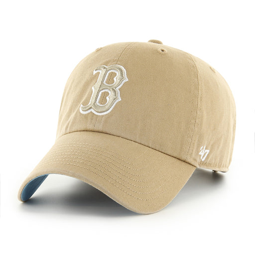 Boston Red Sox 47 Brand Ballpark Clean Up Dad Hat Khaki/Blue