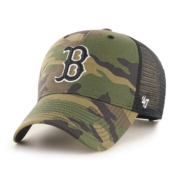 Boston Red Sox 47 Brand Branson MVP Mesh Snapback Hat Camo
