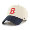 Boston Red Sox Cooperstown 47 Brand Clean Up Dad Hat Natural/Navy