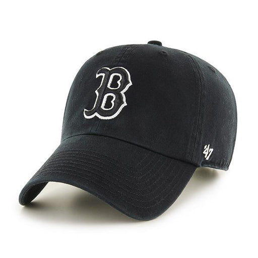 Boston Red Sox 47 Brand Clean Up Dad Hat Black/White