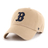Boston Red Sox 47 Brand Clean Up Dad Hat Khaki/Navy