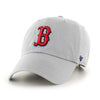 Boston Red Sox Grey Red 47 Brand Clean Up Dad Hat