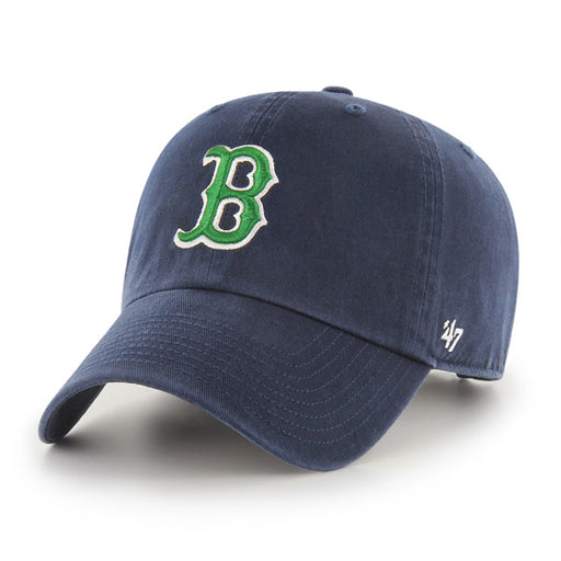 Boston Red Sox Navy Kelly Green 47 Brand Clean Up Dad Hat