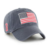 Boston Red Sox 47 Brand Clean Up Dad Hat Vintage Navy/USA Flag