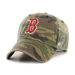 Boston Red Sox 47 Brand Clean Up Dad Hat Camo/Red