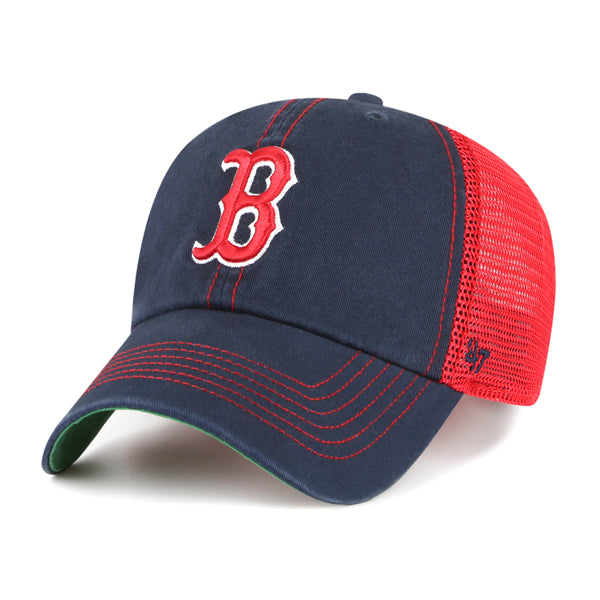 Boston Red Sox 47 Brand Trawler Clean Up Mesh Trucker Navy/Red