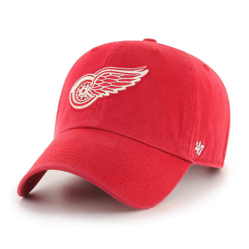 Detroit Red Wings 47 Brand Clean Up Dad Hat Red