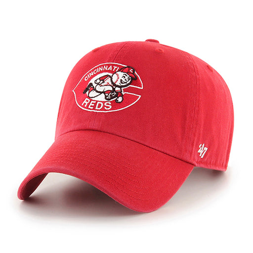 Cincinnati Reds Cooperstown 47 Brand Clean Up Dad Hat Red
