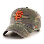 San Francisco Giants 47 Brand Clean Up Dad Hat  Washed Camo