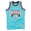 Vancouver Grizzlies 1998-99 Mike Bibby Mitchell & Ness Swingman Jersey Teal