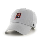 Detroit Tigers 47 Brand Clean Up Dad Hat Light Gray