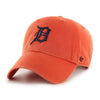 Detroit Tigers 47 Brand Clean Up Dad Hat Orange