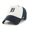 Detroit Tigers 47 Brand Clean Up Dad Hat Three-Tone White/Navy