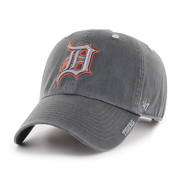 Detroit Tigers 47 Brand Ice Clean Up Dad Hat Charcoal