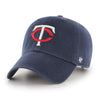 Minnesota Twins 47 Brand Clean Up Dad Hat Navy (Home)