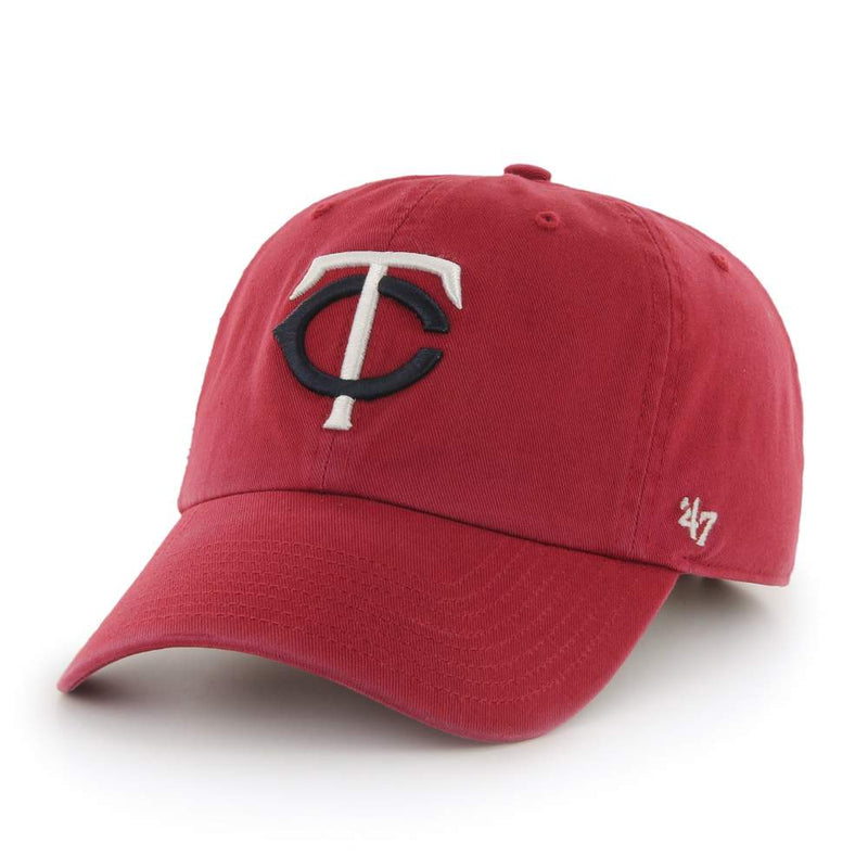 Minnesota Twins 47 Brand Clean Up Dad Hat Red