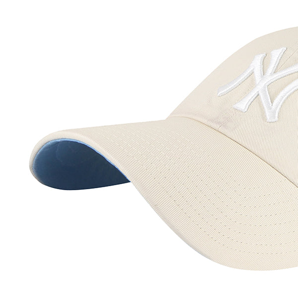 New York Yankees Natural Beige 47 Brand Ballpark Clean Up Dad Hat