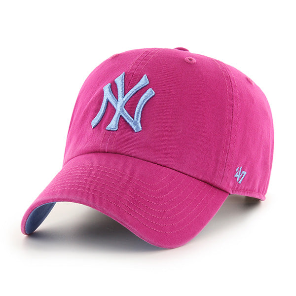 New York Yankees Orchid 47 Brand Ballpark Clean Up Dad Hat