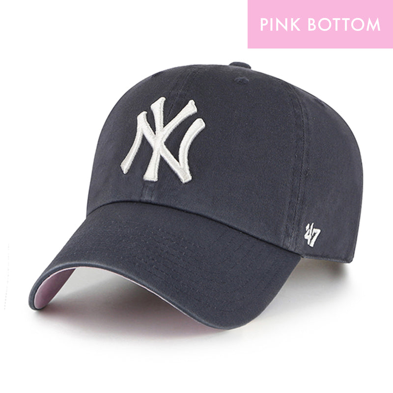 New York Yankees Vintage Navy 47 Brand Ballpark Clean Up Dad Hat