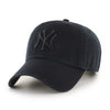 New York Yankees Black on Black 47 Brand Clean Up Dad Hat