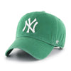 New York Yankees Kelly Green 47 Brand Clean Up Dad Hat