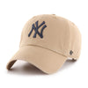New York Yankees Khaki Navy 47 Brand Clean Up Dad Hat