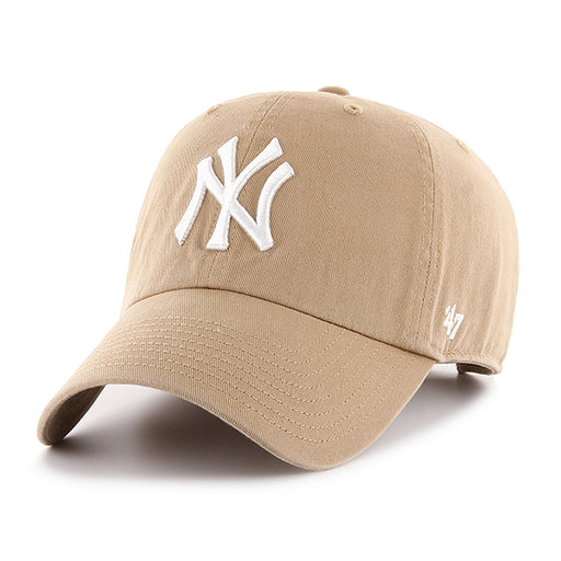 New York Yankees Khaki 47 Brand Clean Up Dad Hat