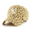 New York Yankees Light Tan Cheetah 47 Brand Clean Up Dad Hat