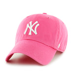 New York Yankees Magenta 47 Brand Clean Up Dad Hat
