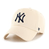 New York Yankees Natural Navy 47 Brand Clean Up Dad Hat