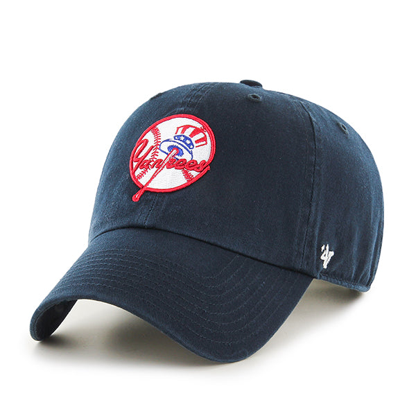 New York Yankees Navy 47 Brand Clean Up Dad Hat