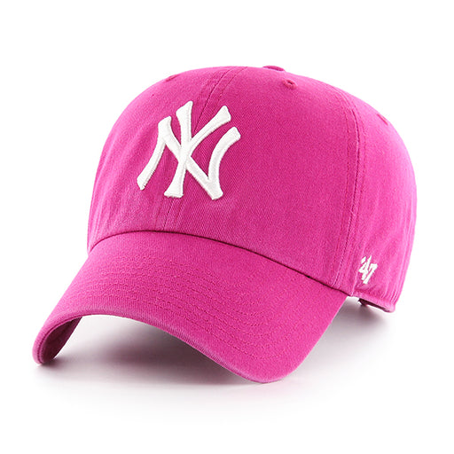 New York Yankees Orchid Pink 47 Brand Clean Up Dad Hat