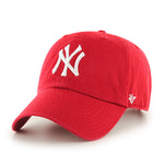 New York Yankees Red 47 Brand Clean Up Dad Hat